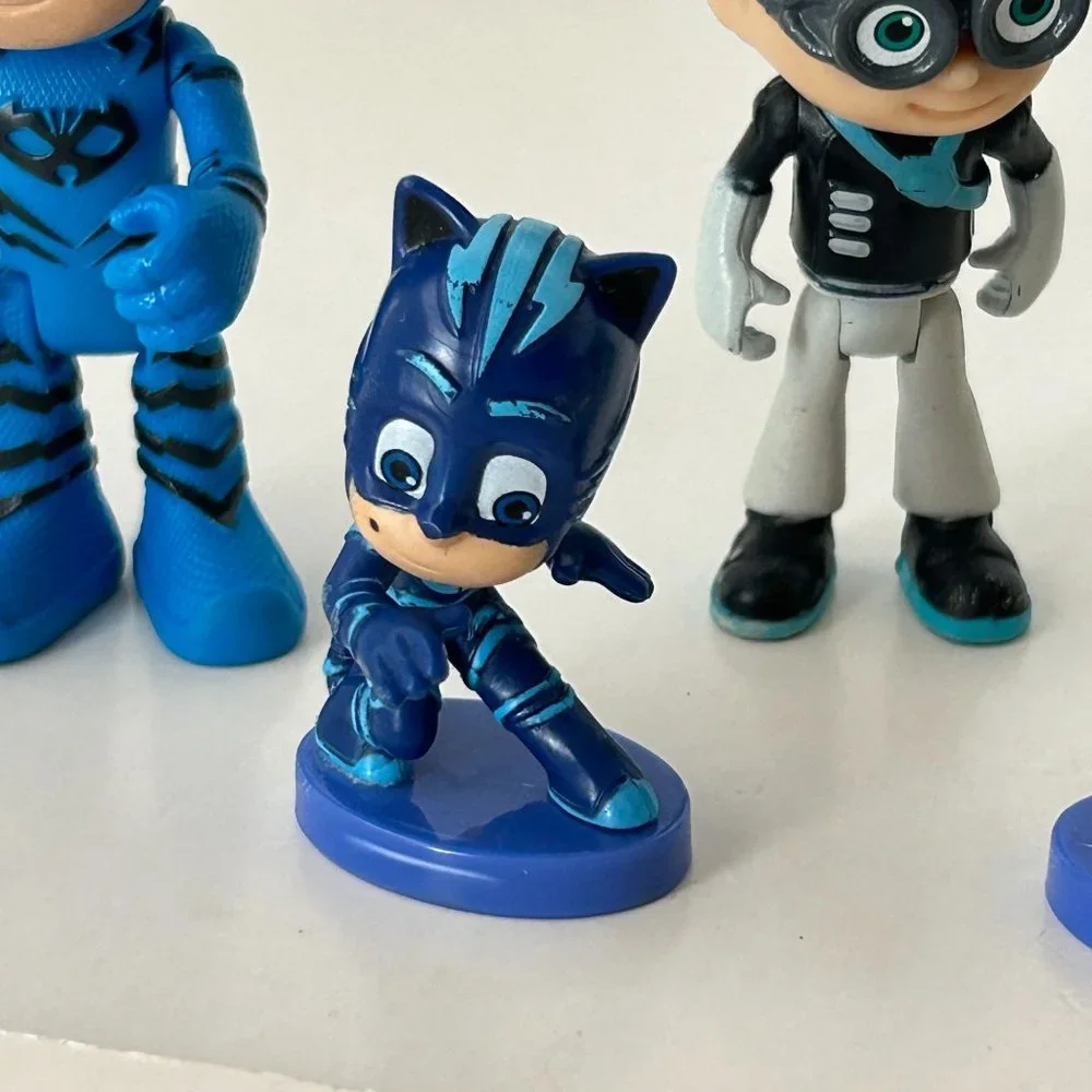 Lot of 7 PJ Masks Figures Gekko Owlette Catboy Romeo Figures Cake‎ Toppers Toys